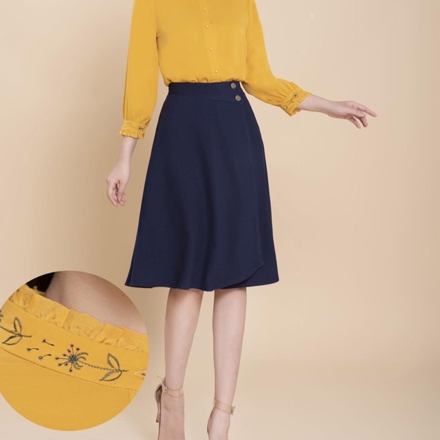 Chân váy xoè công sở đến gối | BigBuy360 - bigbuy360.vn
