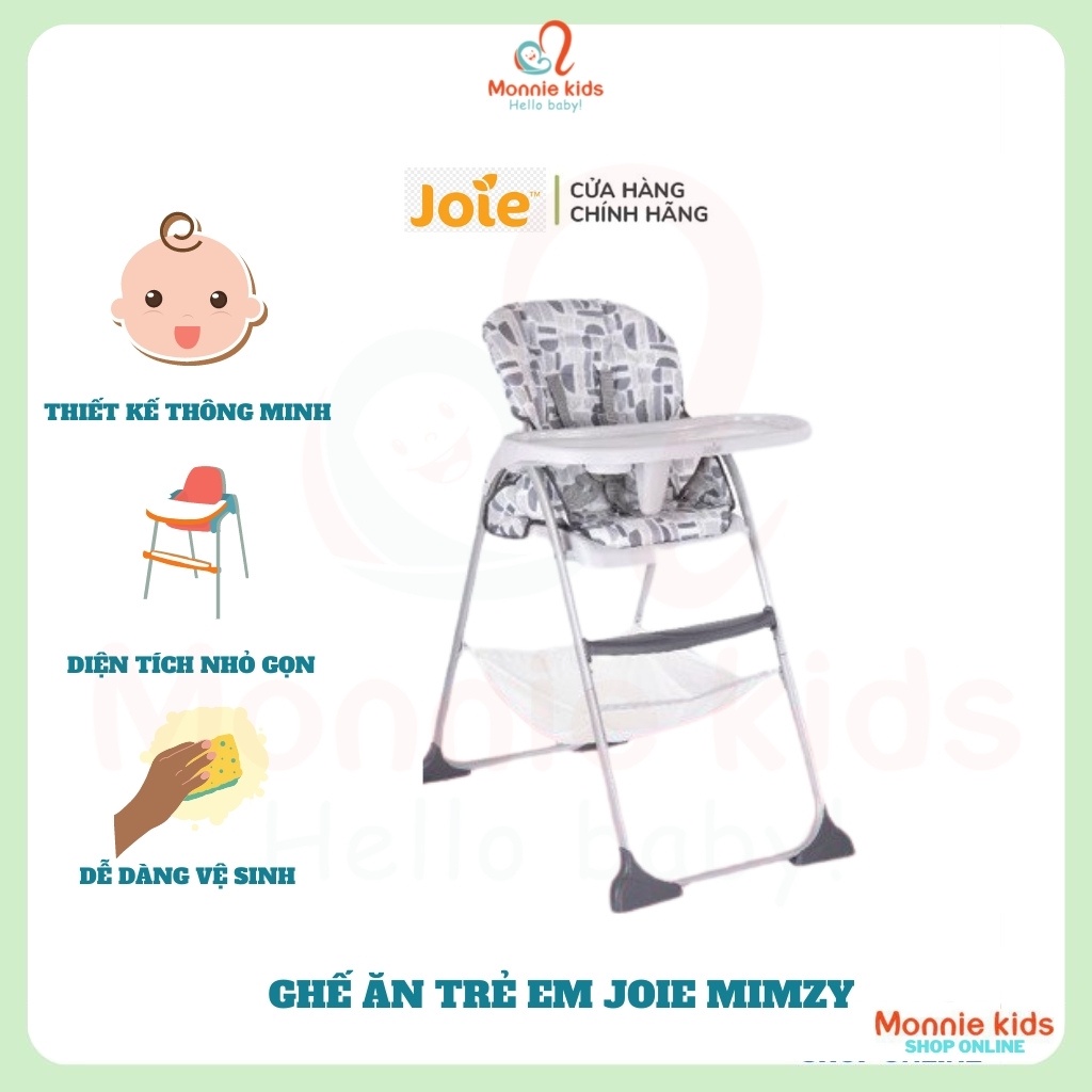 Ghế ăn dặm trẻ em Joie Mimzy Snacker, ghế ăn gập gọn cao cấp cho bé - Monnie Kids