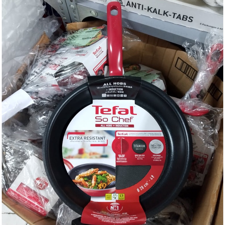 Tefal- Chảo chiên chống dính đáy từ So Chef G1350696 size 28cm- Hàng chính hãng