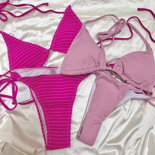 Bikini 2 mảnh tam giác thun gân