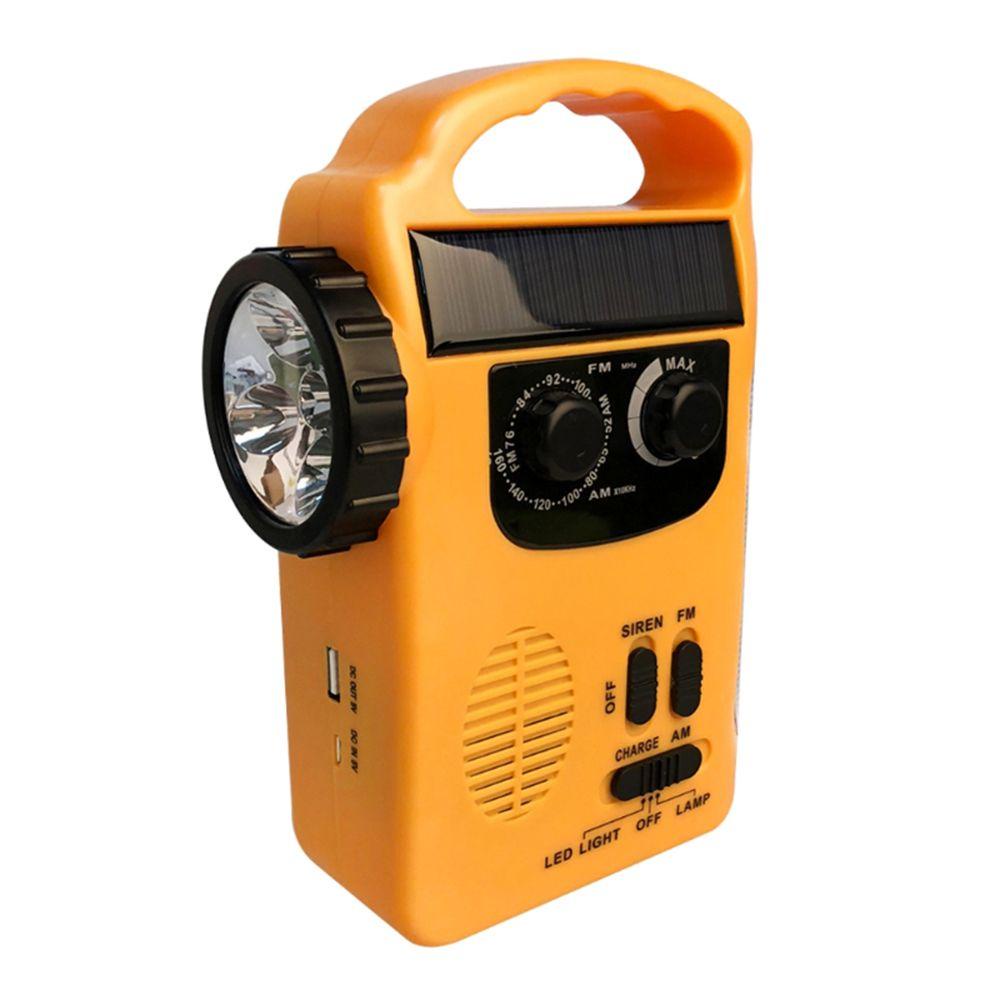 SHOUKEY Đèn Pin Năng Lượng Mặt Trời Tích Hợp Radio Khẩn Cấp 1200mAh
