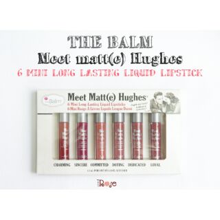 [TRẢ GIÁ 70K SALE SỐC] SON KEM THE BALM MEET MATTE HUGHES LIQUID LIPSTICK MINI TÁCH SET