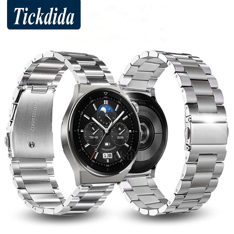 Dây Đeo Inox 20/22mm Cho Đồng Hồ Thông Minh Huawei Watch GT 3 46mm Huawei GT3 Pro GT2 Amazfit GTR 3 Pro
