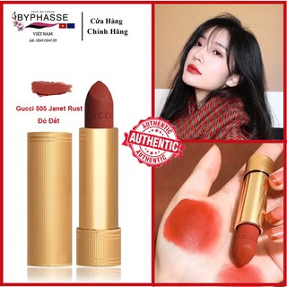 Son Gucci Màu 505 Janet Rust Matte Đỏ Gạch