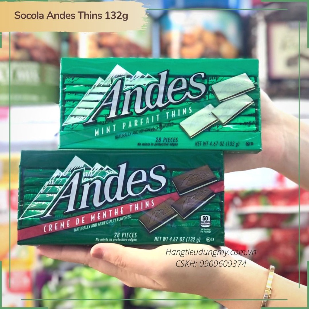 Chocolate Andes Thins 132g