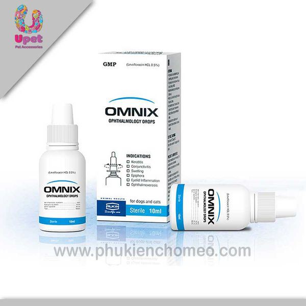 [Chính hãng] Thuốc nhỏ mắt Omnix trị viêm mắt cho chó mèo