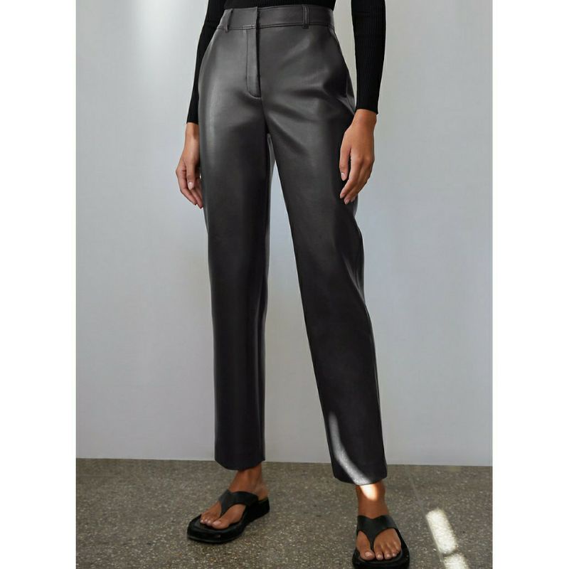 Quần tây da Babaton Command lưng cao 82690 82688