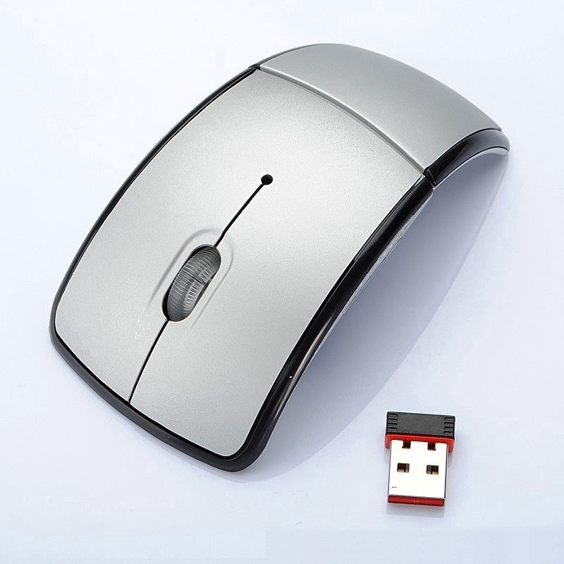 10 meters 2.4G Foldable Wireless Mouse Cordless Mice USB Folding Mouse Receiver