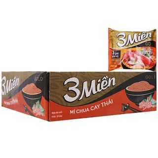 Mì tôm chua cay thái 3 miền thùng 30 gói x 75g/gói