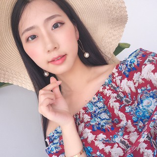 Khuyên tai móc hạt to