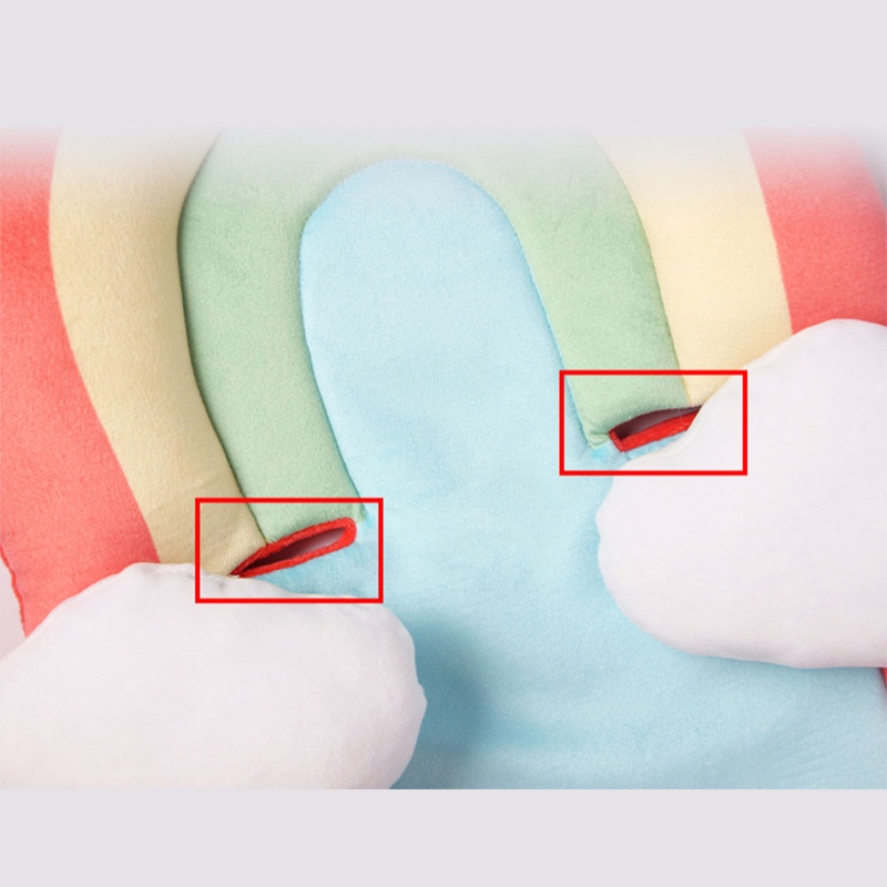 Đệm Lót Xe Đẩy Em Bé Màu Cầu Vồng Tiện Dụng