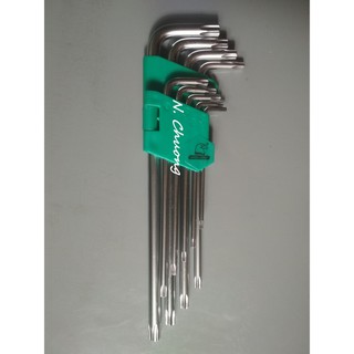 Bộ lục giác bông xi mờ 9 món