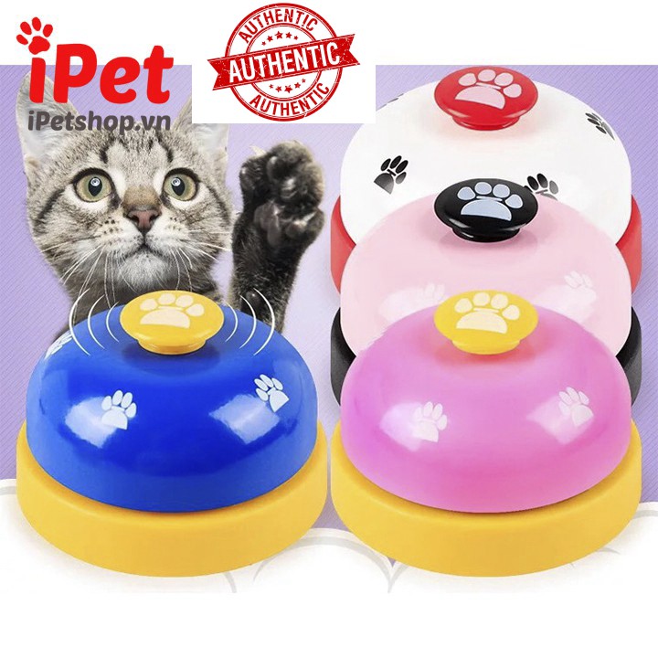 [Mã giảm giá] Chuông Bấm Đế Nhựa Để Bàn Gọi Phục Vụ Huấn Luyện Chó Mèo - iPet Shop