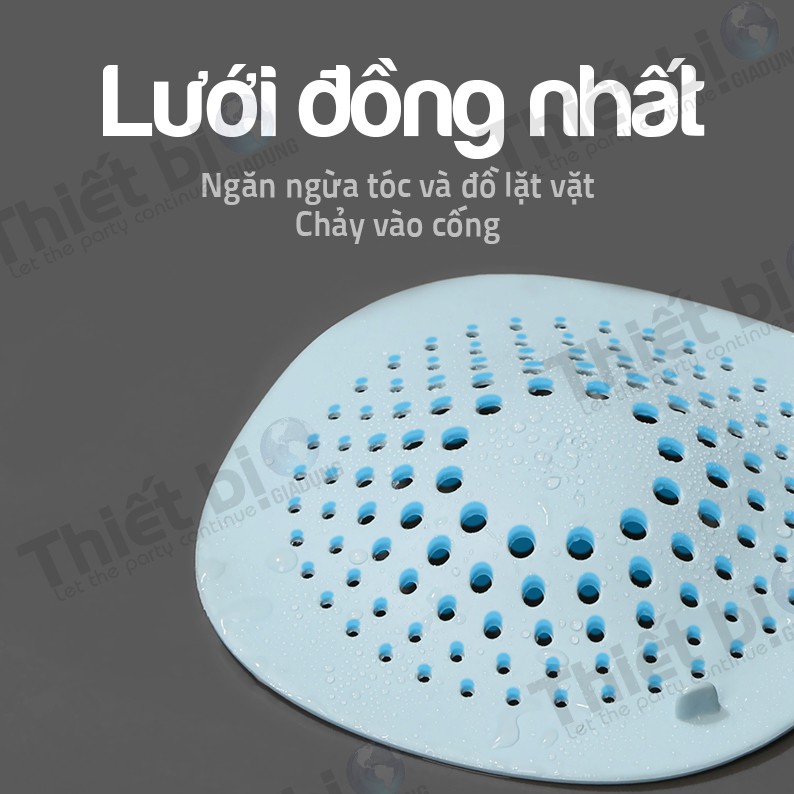 Lọc rác siicon chắn miệng cống thoát nước bồn rửa chén và nhà tắm - buyone