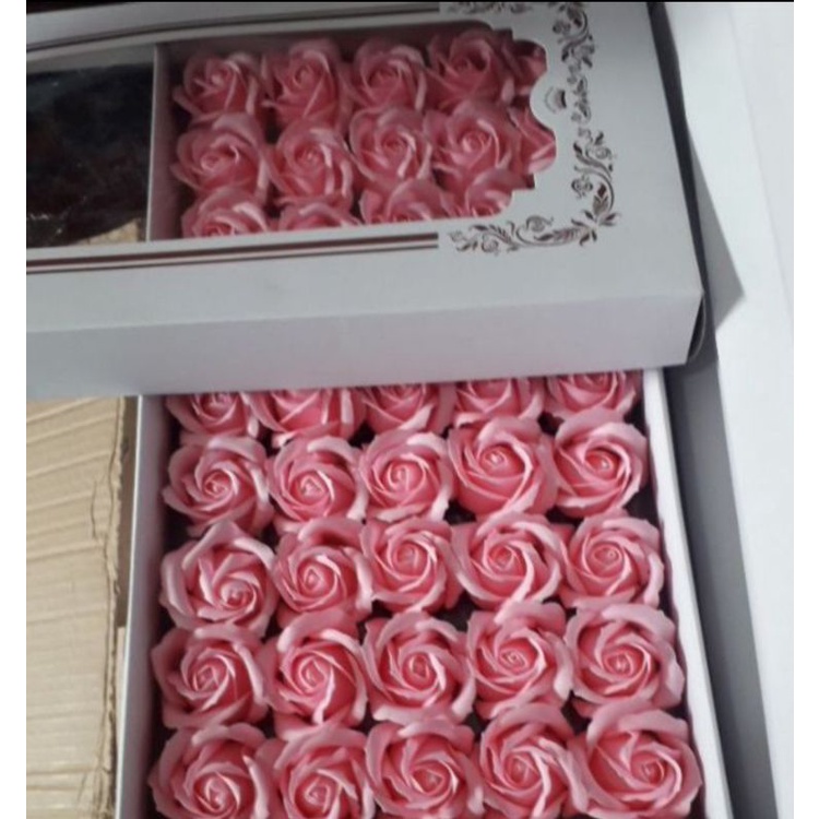 Hộp 50 bông hoa hồng sáp thơm hàng VIP loại 1 siêu đẹp/Đi đơn từ 2 hộp