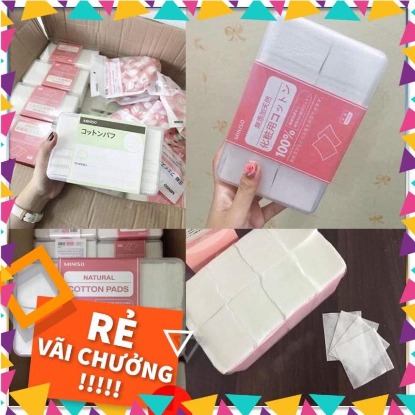 Bông tẩy trang 1000 miếng Miniso mỏng bông đắp toner hiệu quả NPP TIDO88
