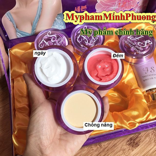 CHÍNH HÃNG] Mỹ phẩm TS tím 5in1, chuyên làm mờ nám tàn nhang và trắng da tự nhiên, kem nám Hàn Quốc, mỹ phẩm TS tím