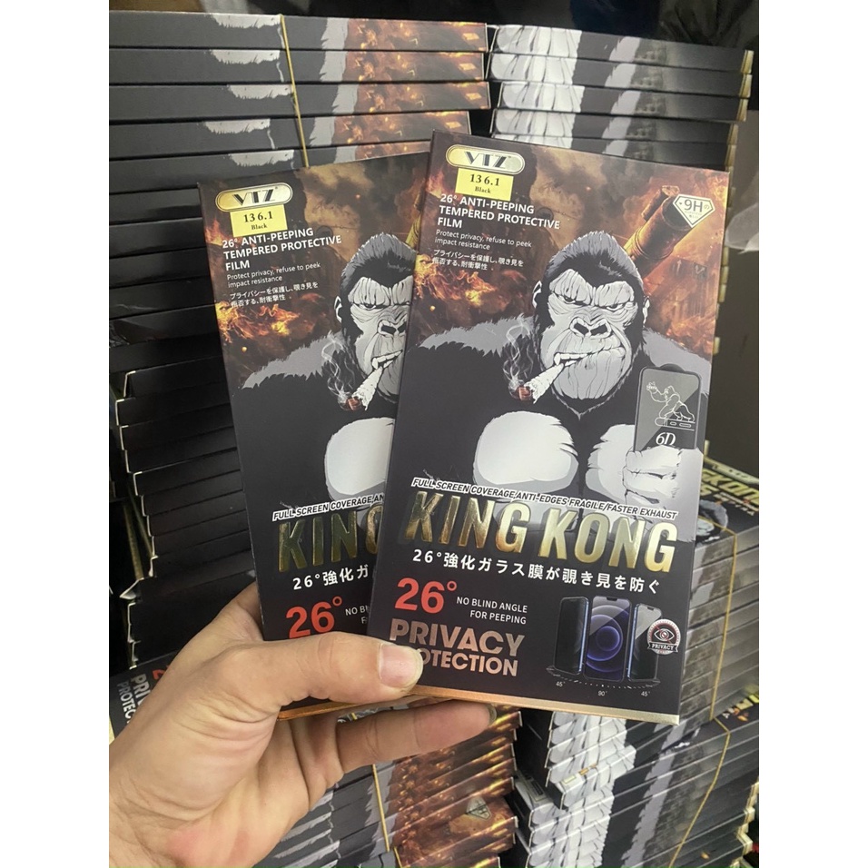 Cường lực full màn kingkong iphone 13promax / 13 pro / 13 / 12 promax ... Xs chính hãng