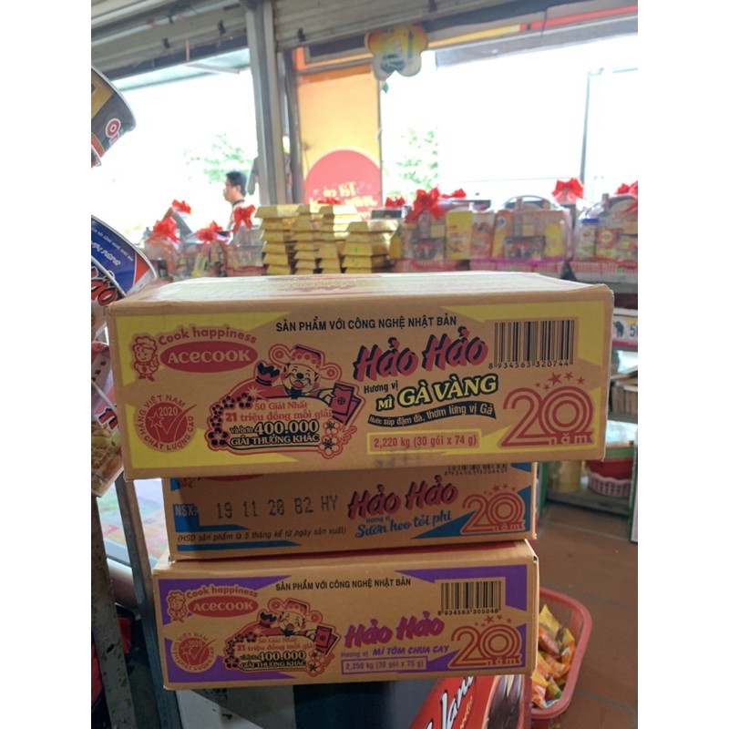 Thùng 30 gói Mì Hảo Hảo Acecook 75g