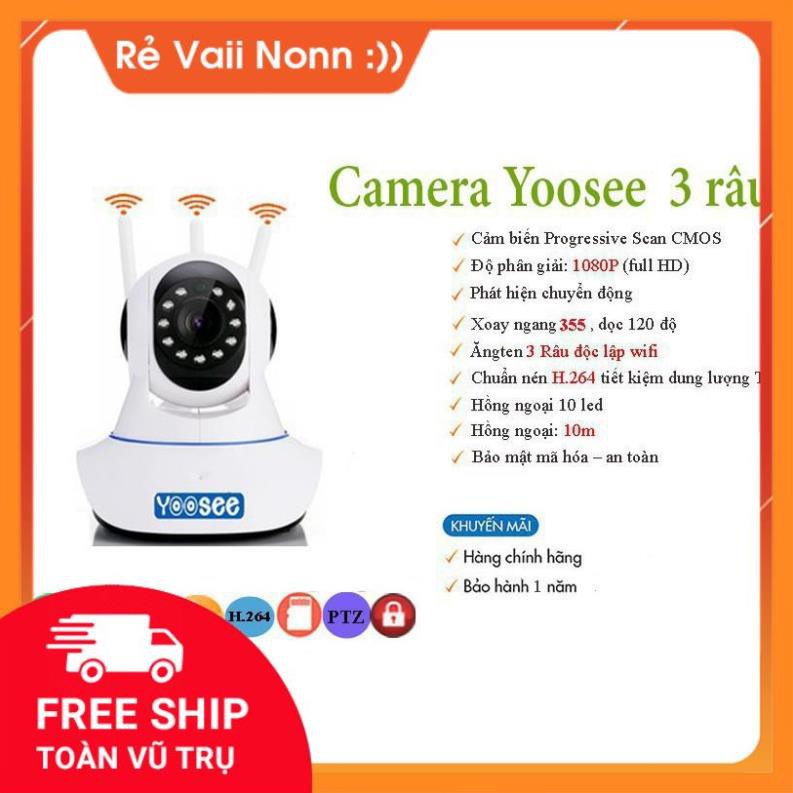 Camera WIFI Yoosee HD720P 3 Anten 720HD Siêu Nét | BigBuy360 - bigbuy360.vn