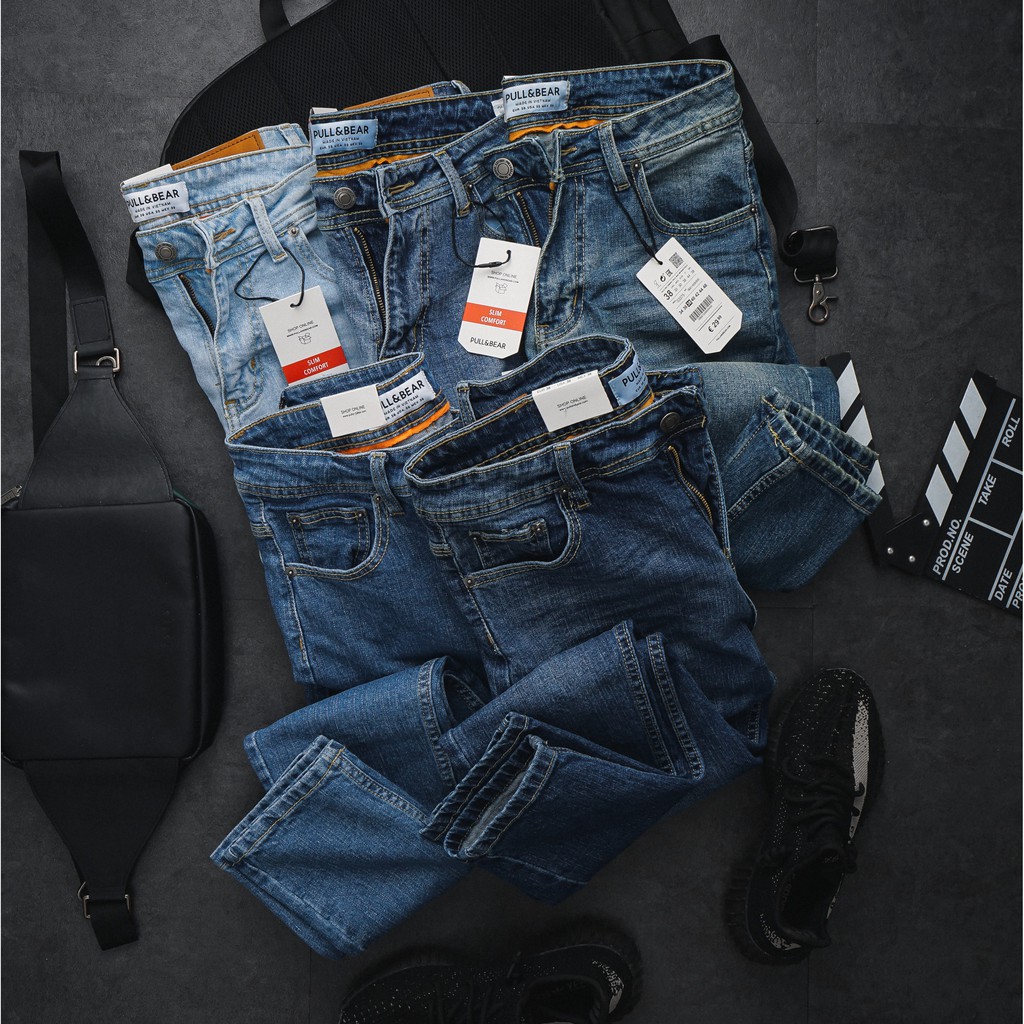 QJPB16 - Quần Jean Nam P&B Light Blue dáng SlimFit -  chiếc quần jean co giãn đẹp miễn chê !