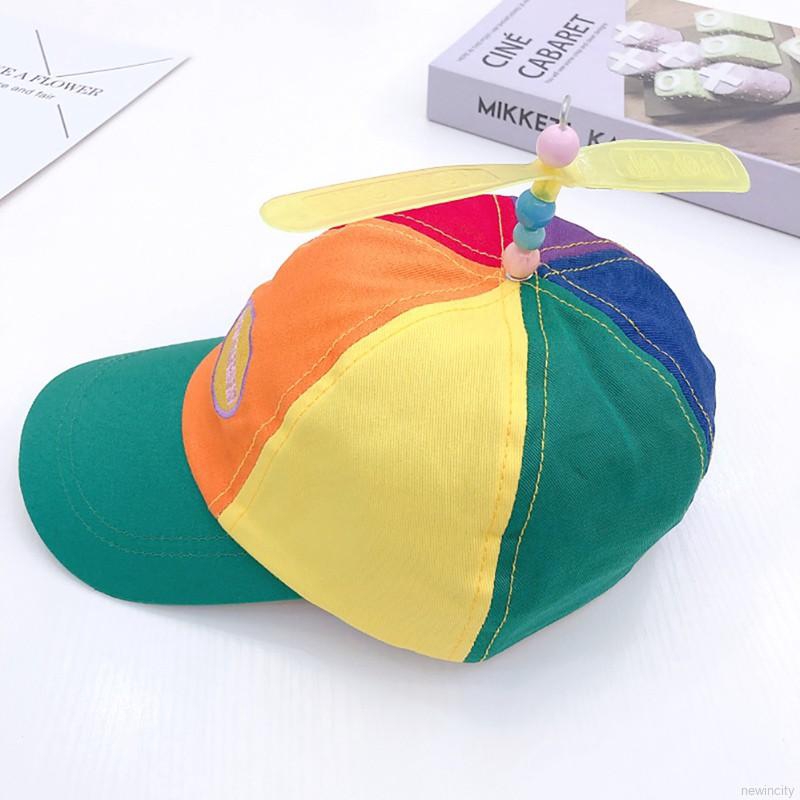 Mũ tai bèo nhiều màu sắc phối chong chóng dành cho trẻ em