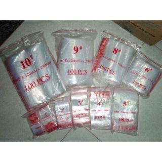 Túi zipper viền chỉ đỏ đủ size