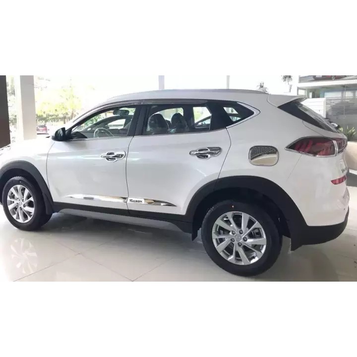 Bộ 4 Nẹp Sườn Xe Tucson 2016 đến 2021 mẫu Mạ Crom