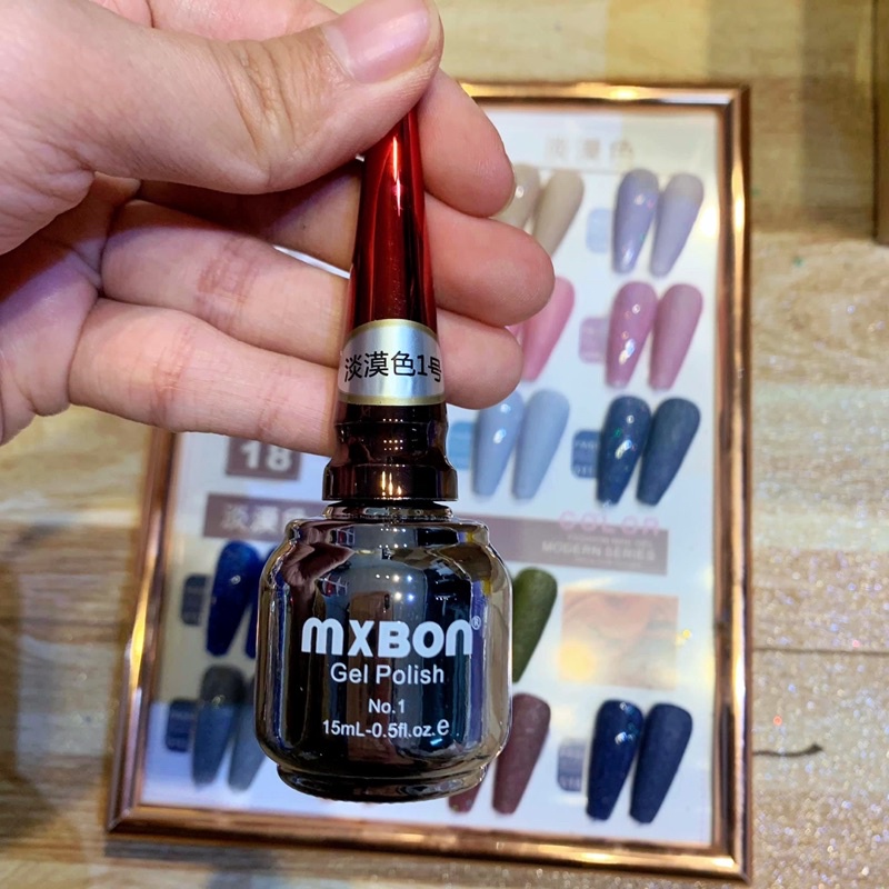 sét 18 chai sơn gel mxbon giả bột ( bán lẻ )