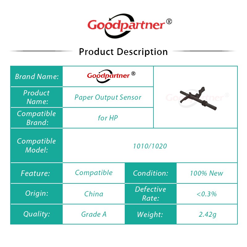 Bộ 10 Cảm Biến Chuyển Động Bằng Giấy x 1010 1020 Cho HP 1012 1015 1018 M1005 Canon LBP 2900 3000 LBP2900