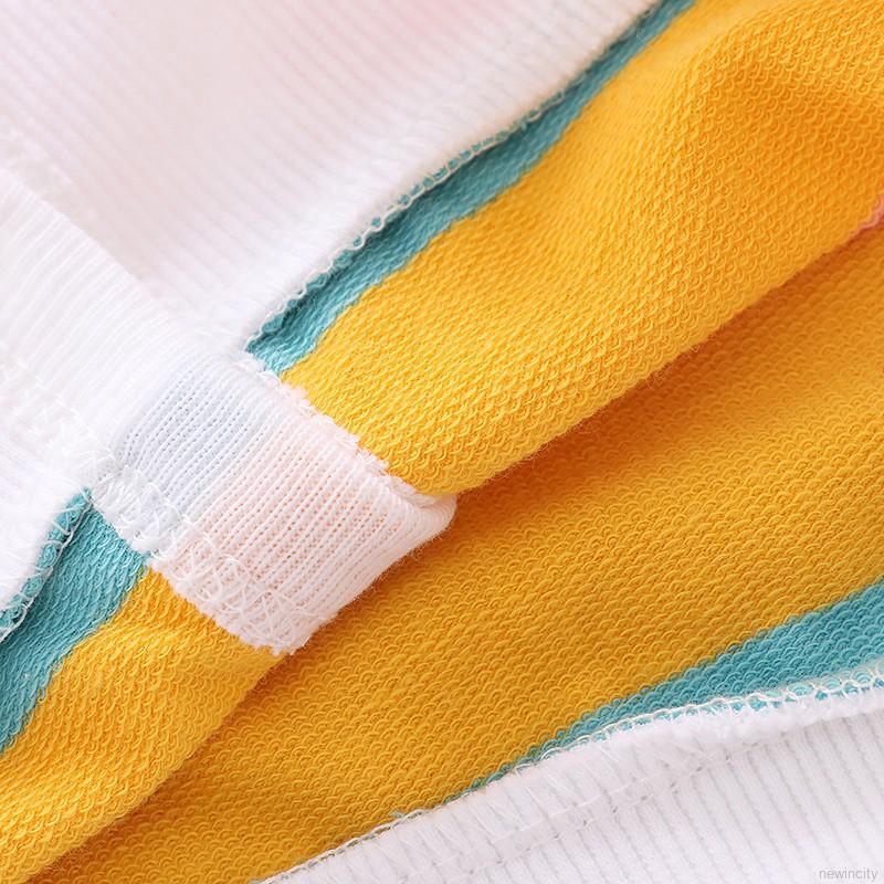 Áo khoác cardigan dệt kim kẻ sọc thời trang Hàn Quốc đáng yêu cho bé