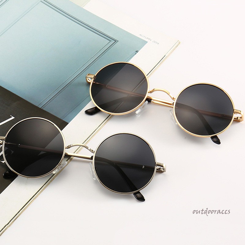 (Hàng Mới Về) Kính Mát Gọng Tròn Phong Cách Cổ Điển Cho Nam Giới | BigBuy360 - bigbuy360.vn