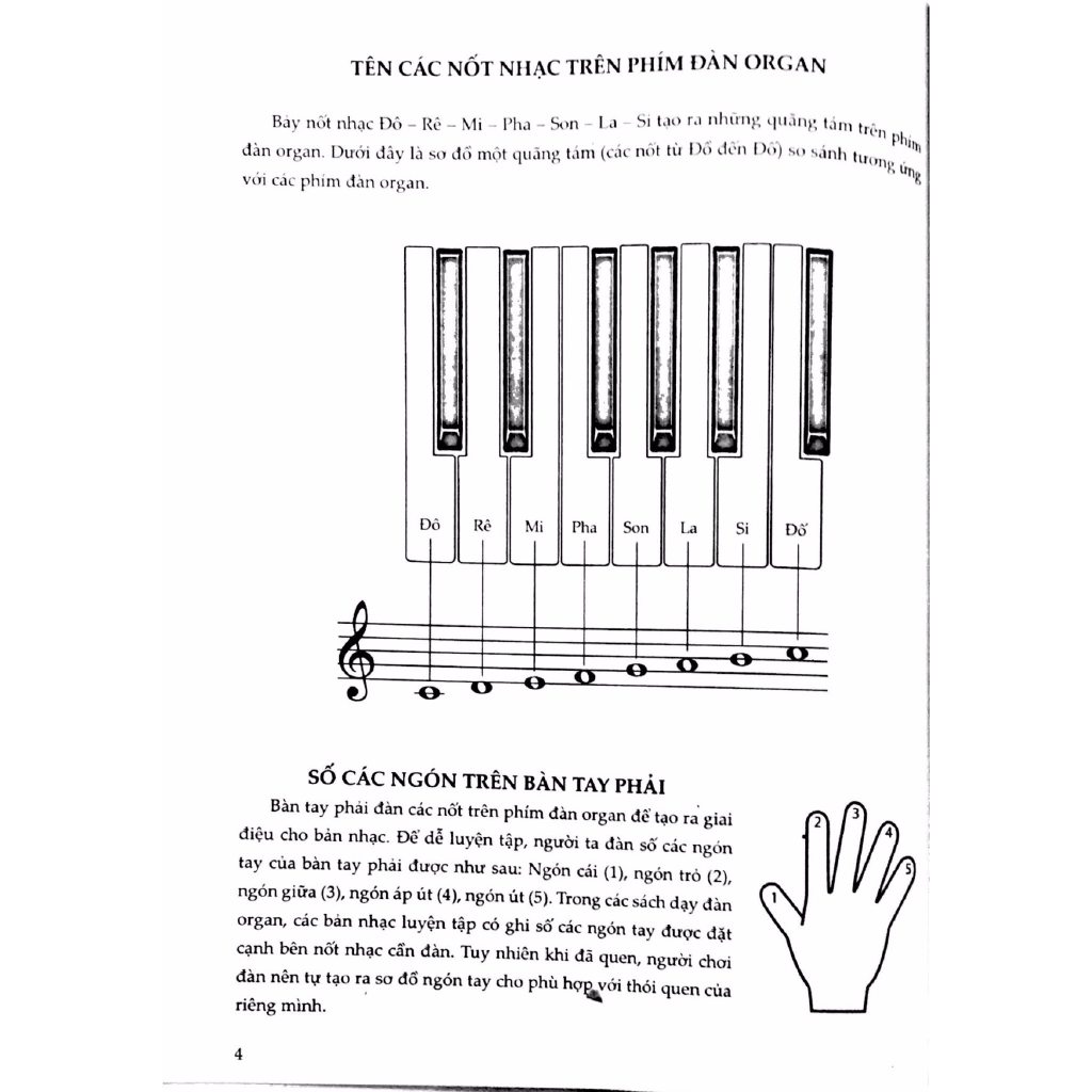 Sách - Phương Pháp Học Đàn Organ Dành Cho Thiếu Nhi