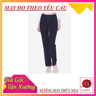 Quần🎃 Âu Nữ Ống Đứng QL165DE3 🐦🌺- Đen
