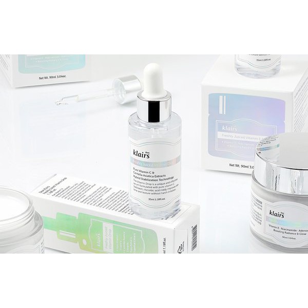 Tinh Chất Vitamin C Giúp Mờ Thâm Nám, Trắng Sáng Dành Cho Da Nhạy Cảm Klairs Freshly Juiced Vitamin Drop