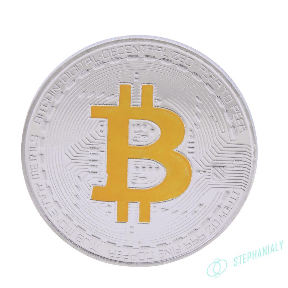 Đồng Xu Mạ Bạc Bitcoin