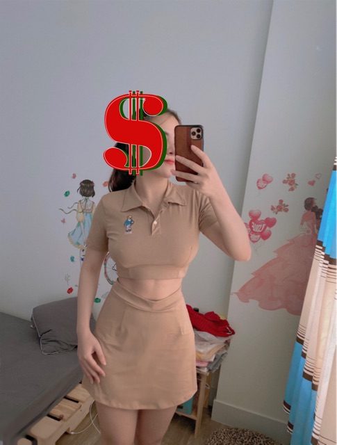set áo croptop kèm chân váy ngắn siêu xinh | BigBuy360 - bigbuy360.vn
