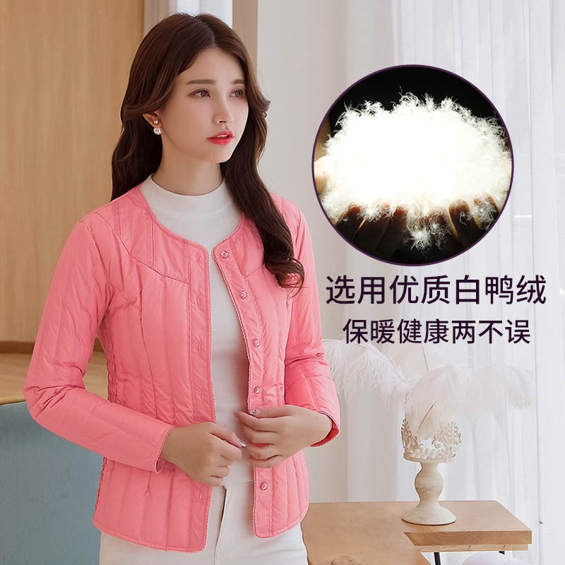 Áo Khoác Phao Dáng Ngắn Siêu Nhẹ Thời Trang Thu Đông Cho Nữ