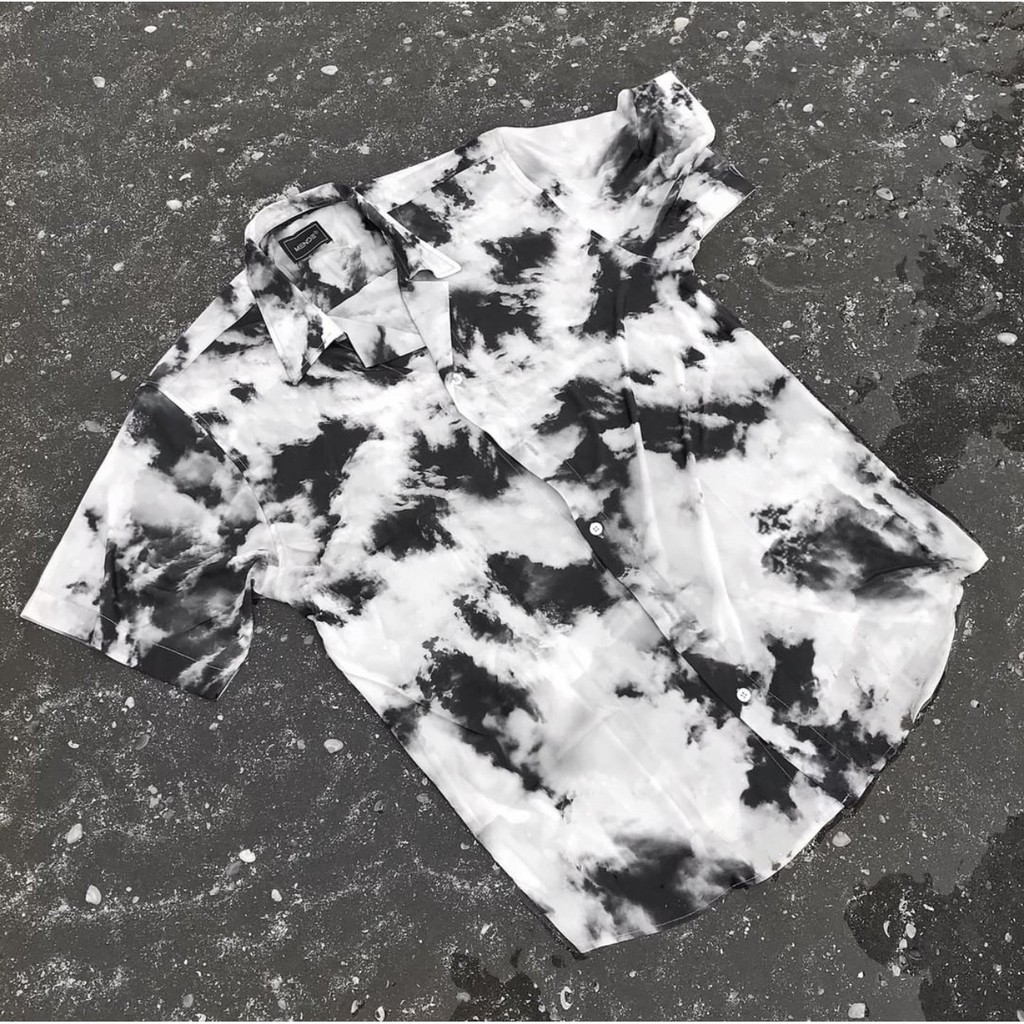 Áo Sơmi Mây áo sơ Mi Mende Tay ngắn Nam nữ Fulltag KUN SHOP