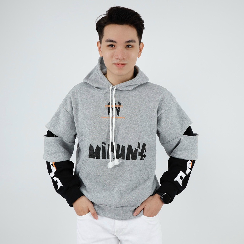 Áo hoodie nam form rộng vải nỉ dày dặn, siêu co giãn chuẩn form thời trang cao cấp thời trang Hpfashion - KVAHD03