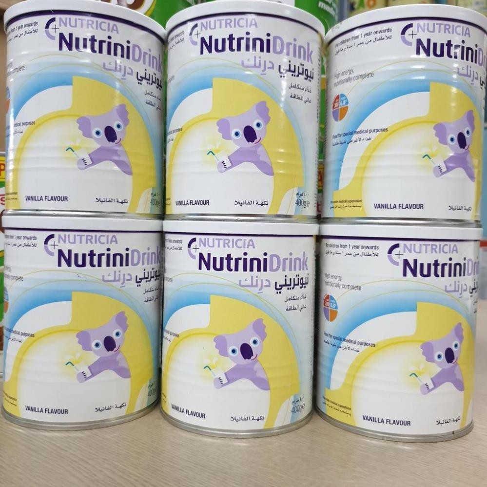 Combo 6 Lon Sữa bột NutriniDrink nhập khẩu nguyên lon từ Đức 400g DATE 2021