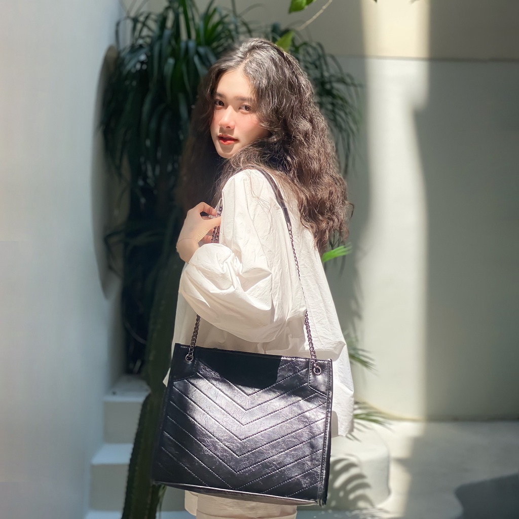 Túi xách nữ SEEME Fannie Bag da mềm đựng sách vở, ipad