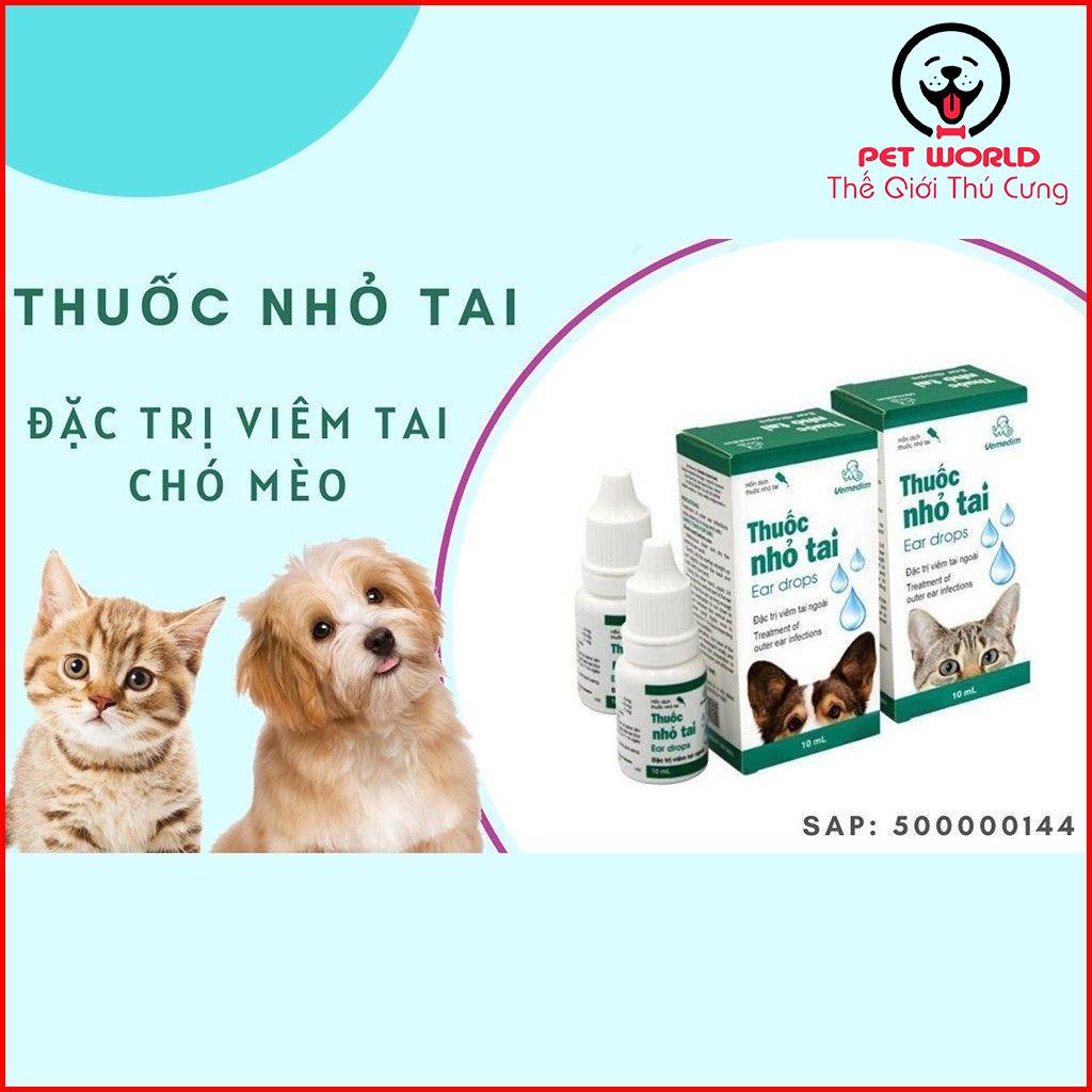 NHỎ TAI ĐẶC TRỊ VIÊM TAI CHÓ MÈO VEMEDIM 10ML