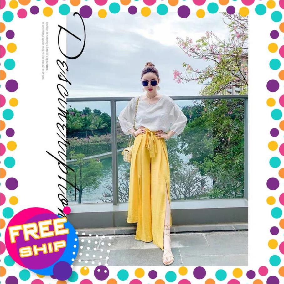 [❤️FREESHIP❤️] Set Đồ Đôi Mẹ Và Bé Gái Áo Quần Thắt Nơ Xẻ Tà - Mom&Kids Fashion