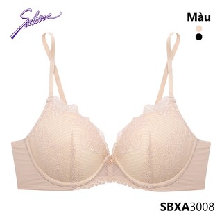 Áo Lót Mút Dày Siêu Nâng Ngực Phối Ren Màu Đen Hoặc Da Basic Doomm Doomm By Sabina SBXA3008