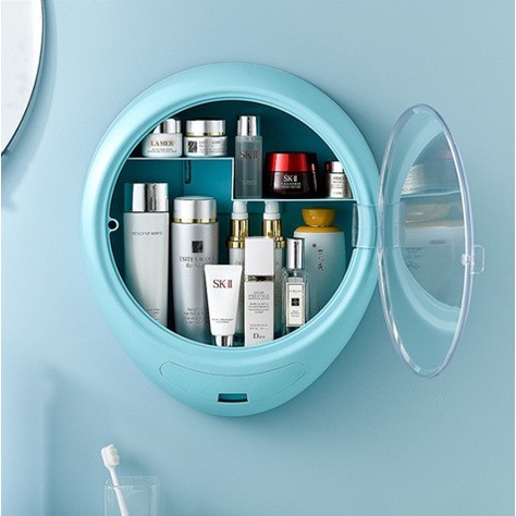 Kệ Đựng Mỹ Phẩm Tròn Treo Tường Phong Cách Đơn Giản Chất Liệu Cao Cấp Dễ Dàng Lắp Đặt