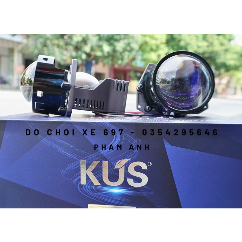 [Giá 1 quả] Bi cầu KUS 22 70W 6+3 có trợ pha. Nhiệt màu 6000K 12V BH 24 tháng