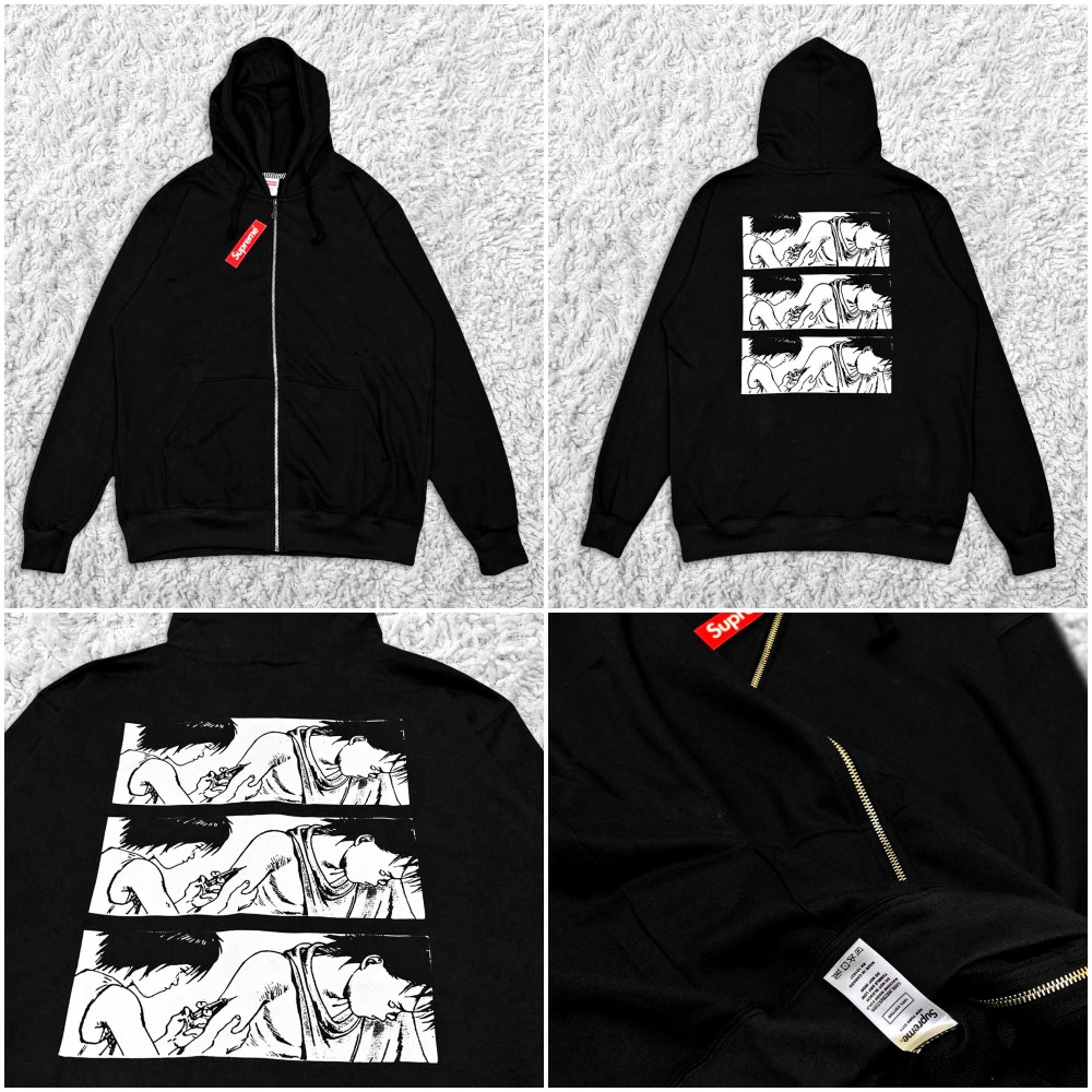 Áo Khoác Hoodie Khóa Kéo Supreme X Akira