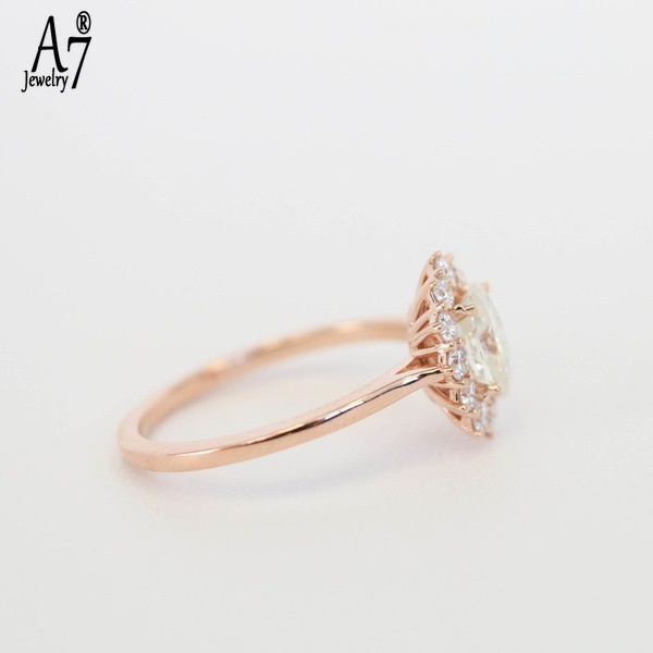 Nhẫn bạc 925 mặt đá Opal hình quả trứng thời trang mới 18K