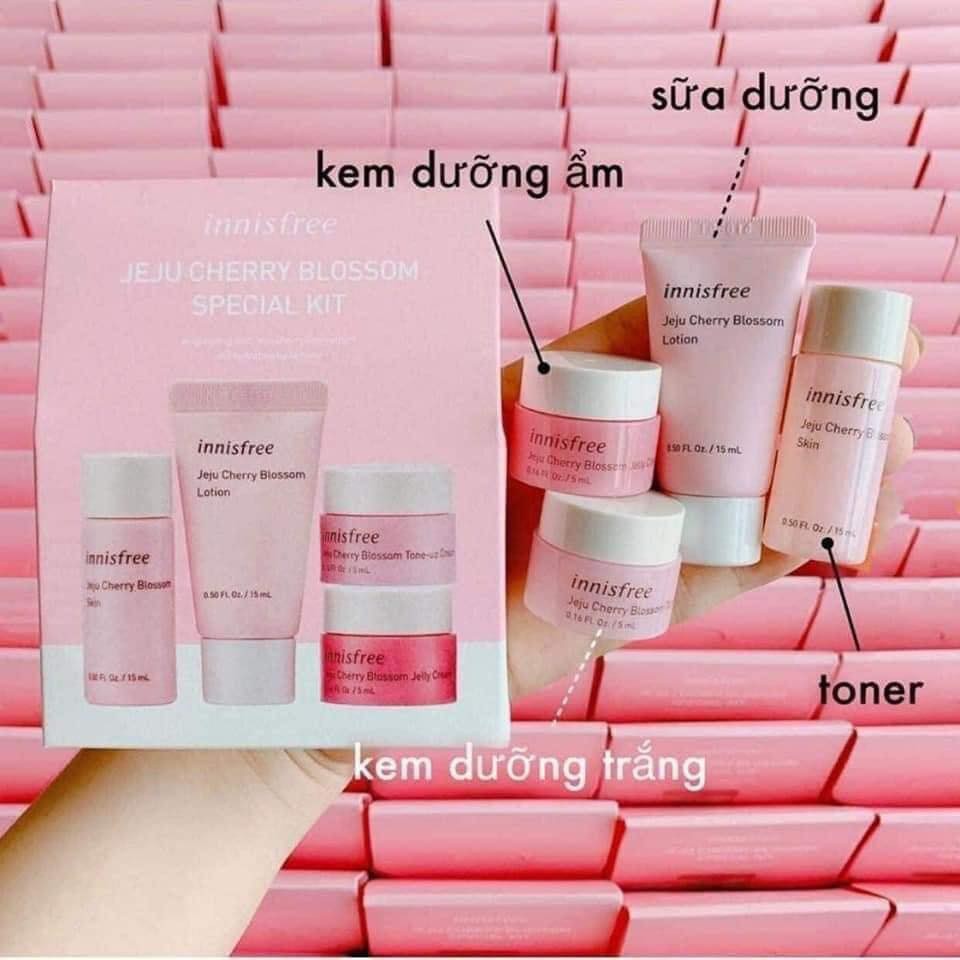 Bộ Dưỡng Trắng Da Hoa Anh Đào innissfree set mini– innisfree JeJu Cherry Blossom Special Kit